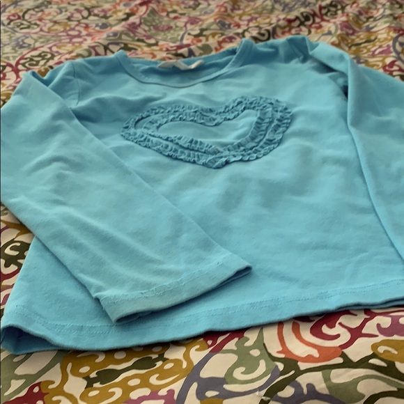 5 for $25 bundle option! 
Light blue gathered heart tee - Picture 5 of 5
